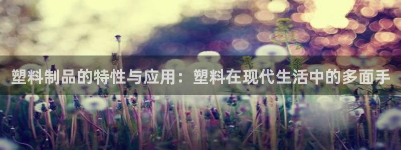 太阳游戏城app：塑料制品的特性与应用：塑料在现代生活中的多