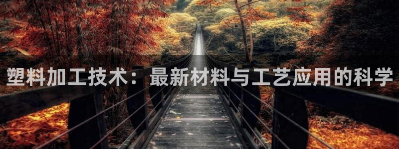 太阳神电子游戏平台：塑料加工技术：最新材料与工艺应用的科学