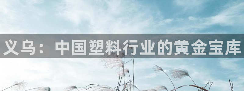 太阳集团2021备用网址：义乌：中国塑料行业的黄金宝库