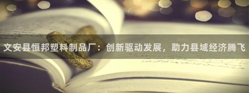太阳集团3143：文安县恒邦塑料制品厂：创新驱动发展，助力县